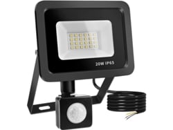 Foco Led De 20 W Con Sensor De Movimiento, Foco Exterior Con 24 L