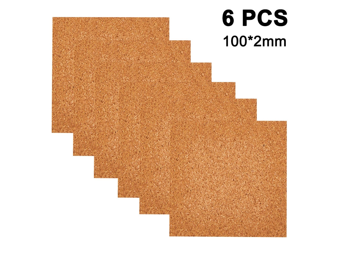 RNEMITERY Azulejos cuadrados termorreguladores, láminas de corcho autoadhesivas para oficina, buen aislamiento, posavasos multiusos con gran adherencia, corcho 