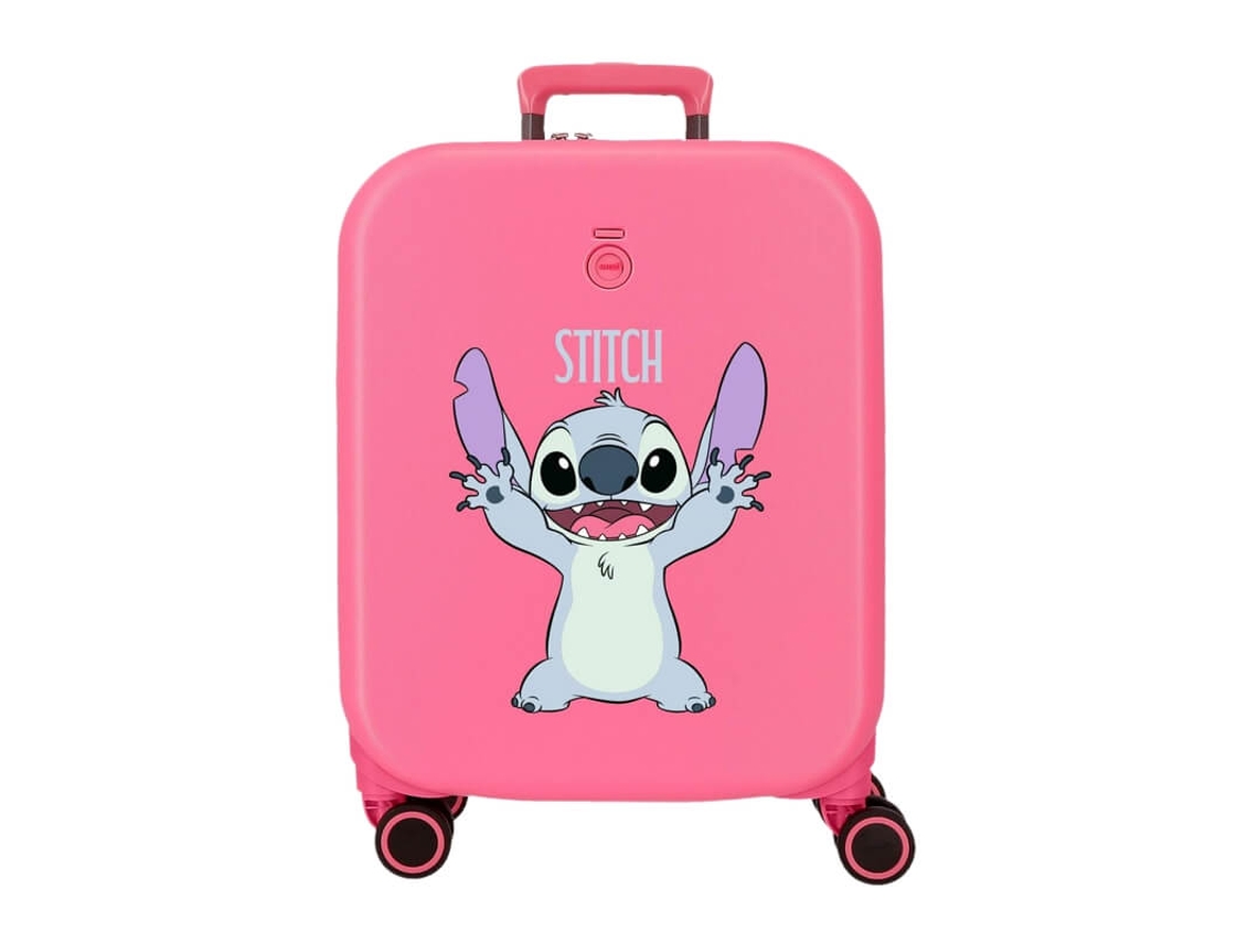 Maleta de cabina / Trolley 55cm 4r Enso Stitch Fucsia Divertido