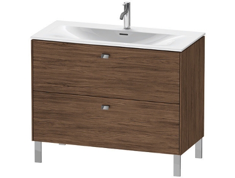 Pedestal de lavabo DURAVIT Brioso vertical 102,0 x 47,9 cm 2 cajones incl. recorte de sifón y delantal para lavabo Viu 234410