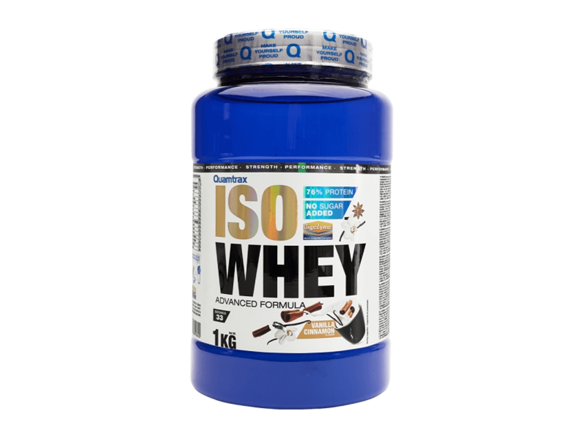 Isowhey - 1kg Vainilla Canela Quamtrax