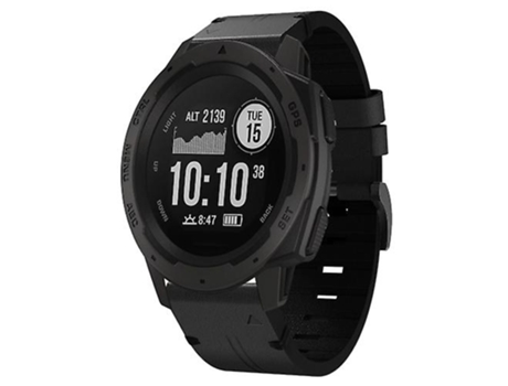 Correa para Garmin Instinct 22 mm Cuero Correa de Reloj con Hebilla de Acero Negro VENISYMLIS