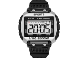 Sport Digital Alarm 50m Reloj De Pulso Con Pulsera Impermeable Azulyuysan