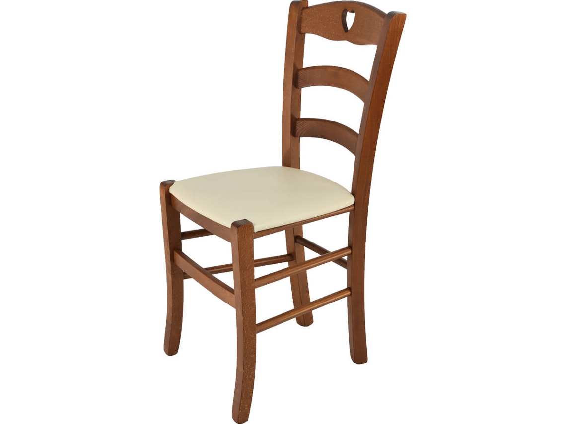 Cadeira T M C S Cuore 252NO-110-PN023 (Castanho - 88x43x46 cm - Madeira)