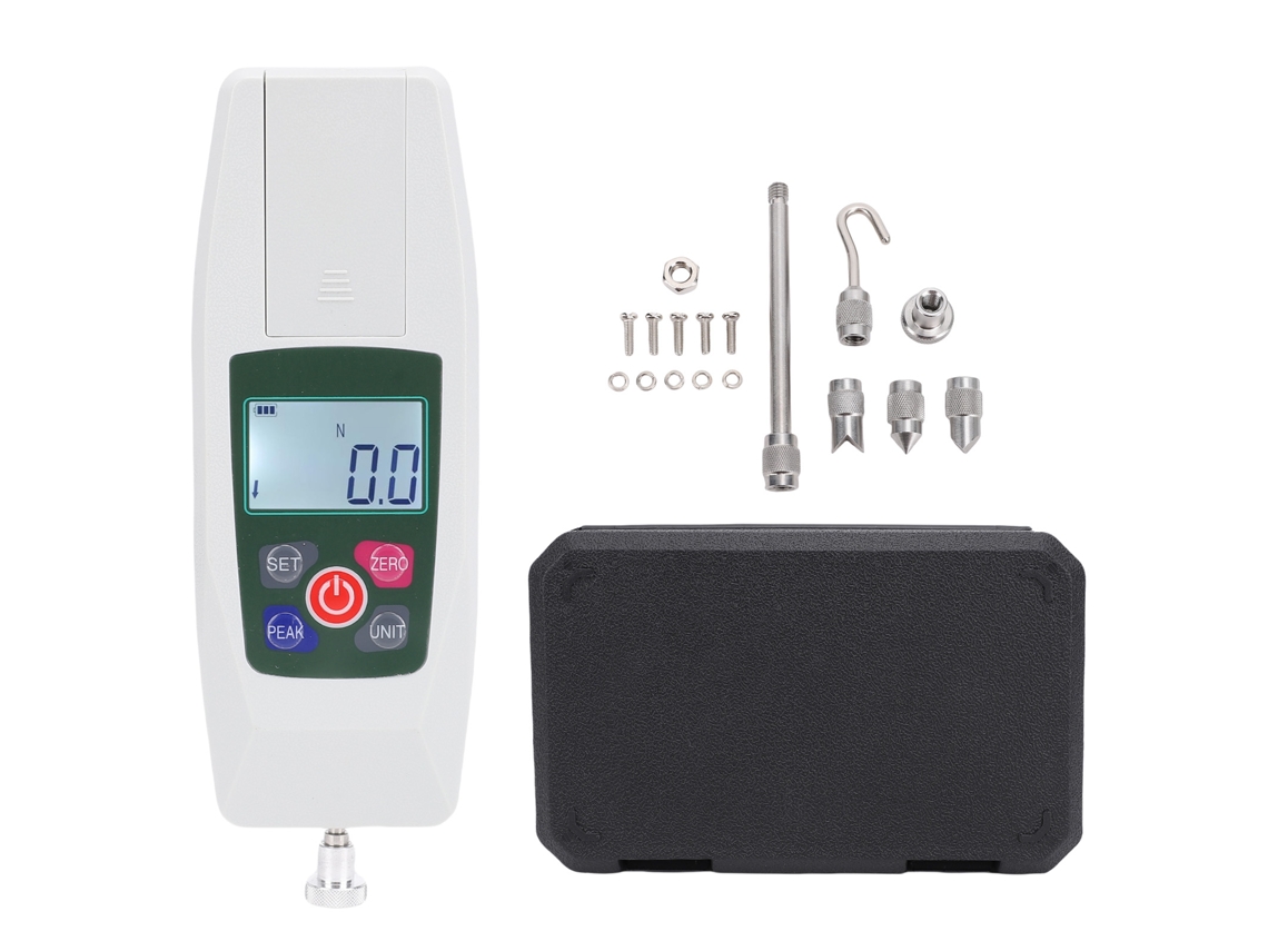 Medidor De Fuerza Digital Portátil De Empuje Y Tracción Con Pantalla Lcd Iluminada Para Pruebas De Compresión Y Tensión De 5 N