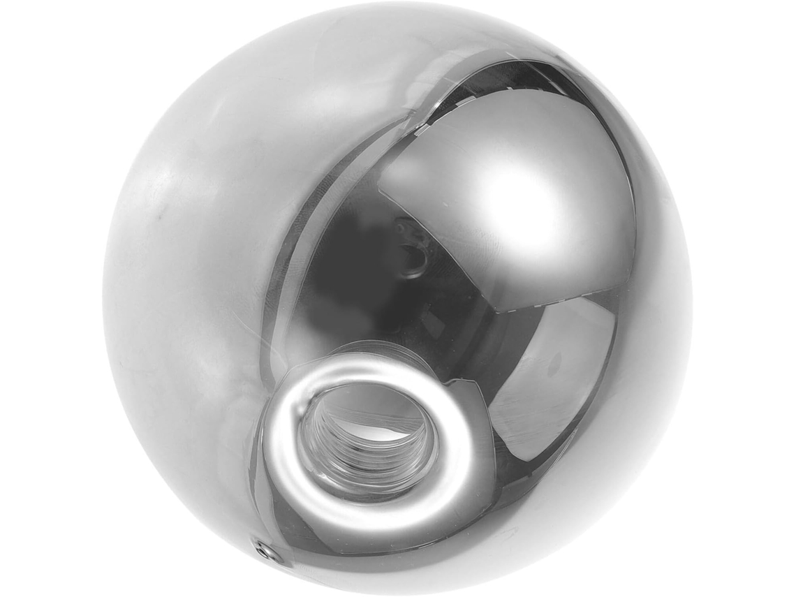 Cúpula de vidrio G9 de 120 mm con casquillo roscado, ideal para lámparas de araña, plafones y apliques de pared. Color gris. Gokoco