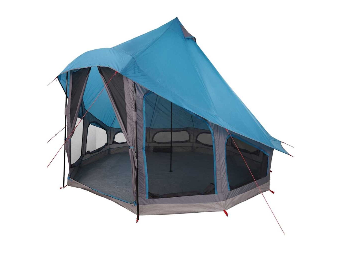 Tienda tipi familiar con techo azul 404 x 370 x 270 cm