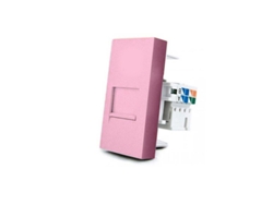 Conector Red Rj45 Rosa Para Mecanismo de Empotrar LEDBOX