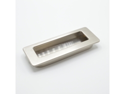Tirador rectangular HARDWAREXCHANGE Zamac, 113x42 mm, níquel cepillado (paquete de 25)
