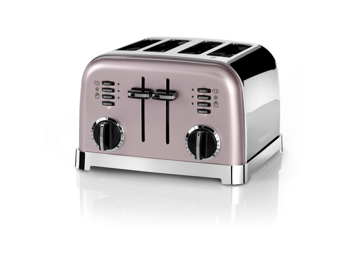 Tostadora 4 Rebanadas Cuisinart Cpt180pie Rosa 1800w Función Descongelar