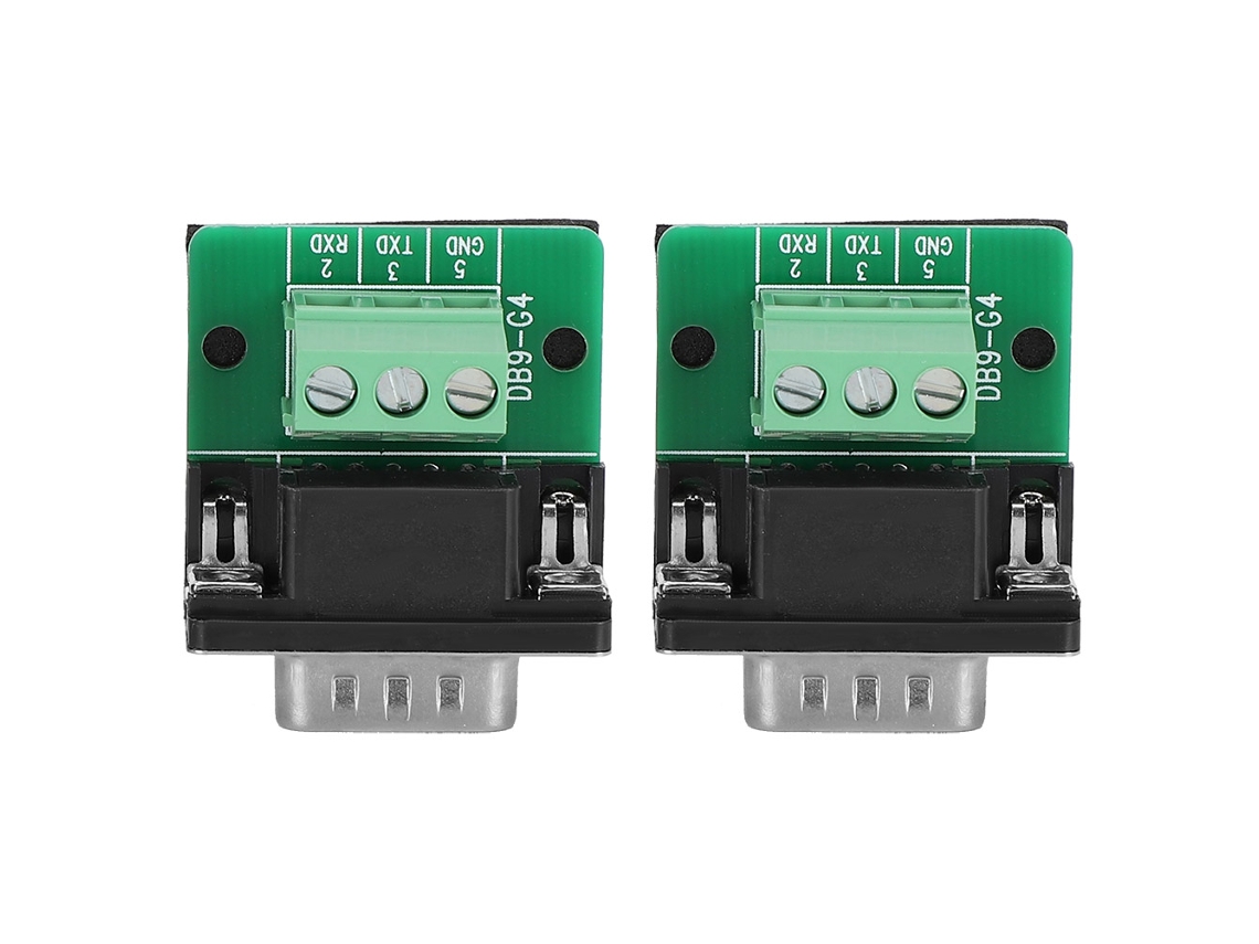2pcs Adaptador Conector Terminal Db9-g4 De 9 Pines Macho Placa De Desconexión Rs232 Serie Db9-g4 (macho)