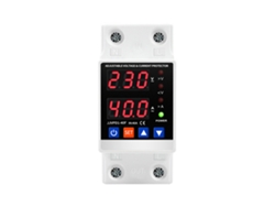 Protector De Voltaje Y Corriente Ajustable Con Pantalla Digital, Para Riel Din 40a