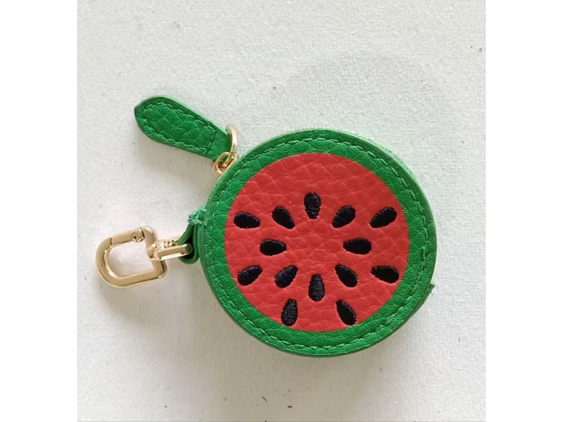 Monedero Con Forma De Fruta - Colgante Para Monedero - Sandía - Aprox. 6x6x2,5 Cm