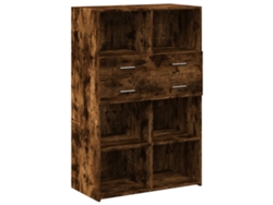 Maison Exclusive - Aparador De Madera De Ingeniería Roble Ahumado 80x42,5x124 Cm
