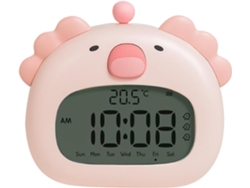Reloj Despertador Con Luz Nocturna De Ajolote, Lámpara Recargable Y Adorable.