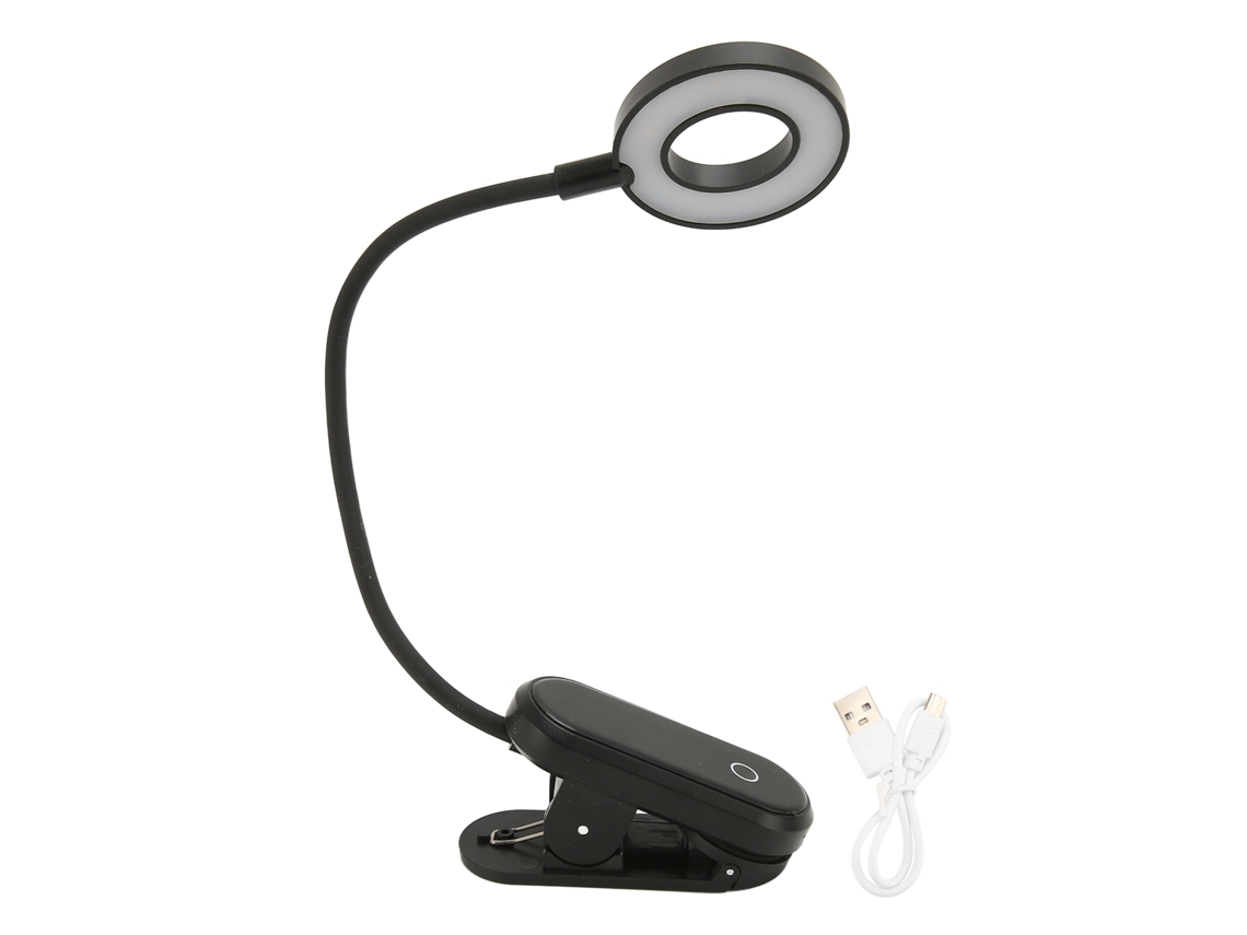 Rebe-lámpara De Escritorio Clip Con Control Táctil Y Cuello De Ganso 360°, Luz Led Multifunción Para Lectura En Cabecera De Cama