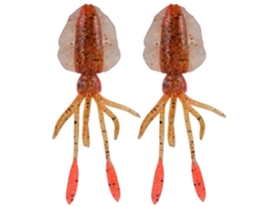 2 Señuelos Artificiales Con Forma De Calamar Para Pesca En El Mar Y Desde Embarcación.