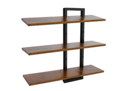 Estante flotante de pared, niveles ajustables, solución de almacenamiento versátil, 3 niveles OEM