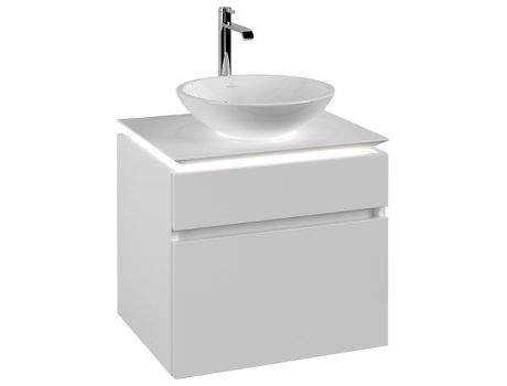 Módulo de lavabo Villeroy &amp Boch Legato B568 600x550x500mm lavabo central iluminación LED