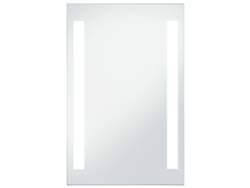Espejo LED VIDAXL Plateado Cristal (60x100 cm)