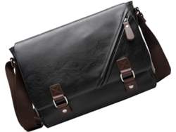 Maletín Ciieeo Elegante De Piel Sintética Para Hombre, Maletín De Negocios Negro Para Viajes.