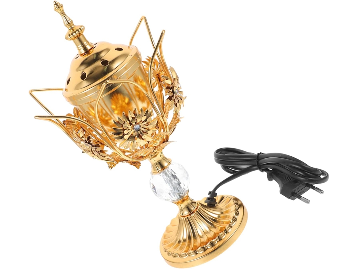 Quemador De Incienso Eléctrico De Estilo Oriental Para Centro De Mesa, Soporte De Incienso Retro Decorativo