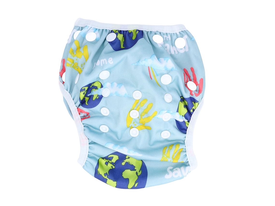 2 pañales de natación para bebé, impermeables, ajustables con broche, a prueba de fugas, para bebés de 0 a 2 años T03
