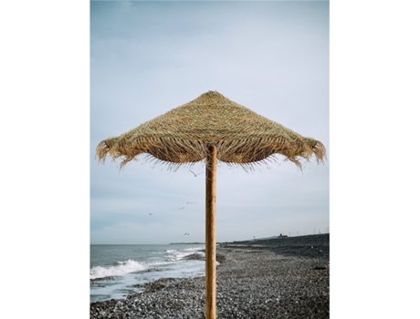 Sombrilla de Brezo o Esparto para Exteriores – Sombrilla Redondo para Playa, Porches e Piscina Esparto Diámetro: 2,4 metros