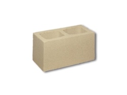 Bloque de hormigón liso con crema hidrófuga / 4 caras lisas / Unidad