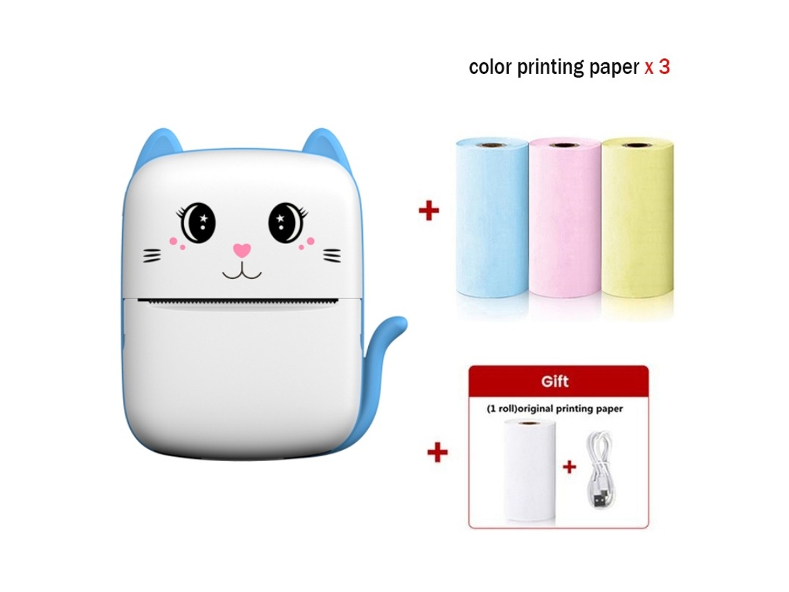 Mini Impressora de Bolso A9 Impressora Térmica Sem Tinta Compatível com Ios e Android GERTIZ