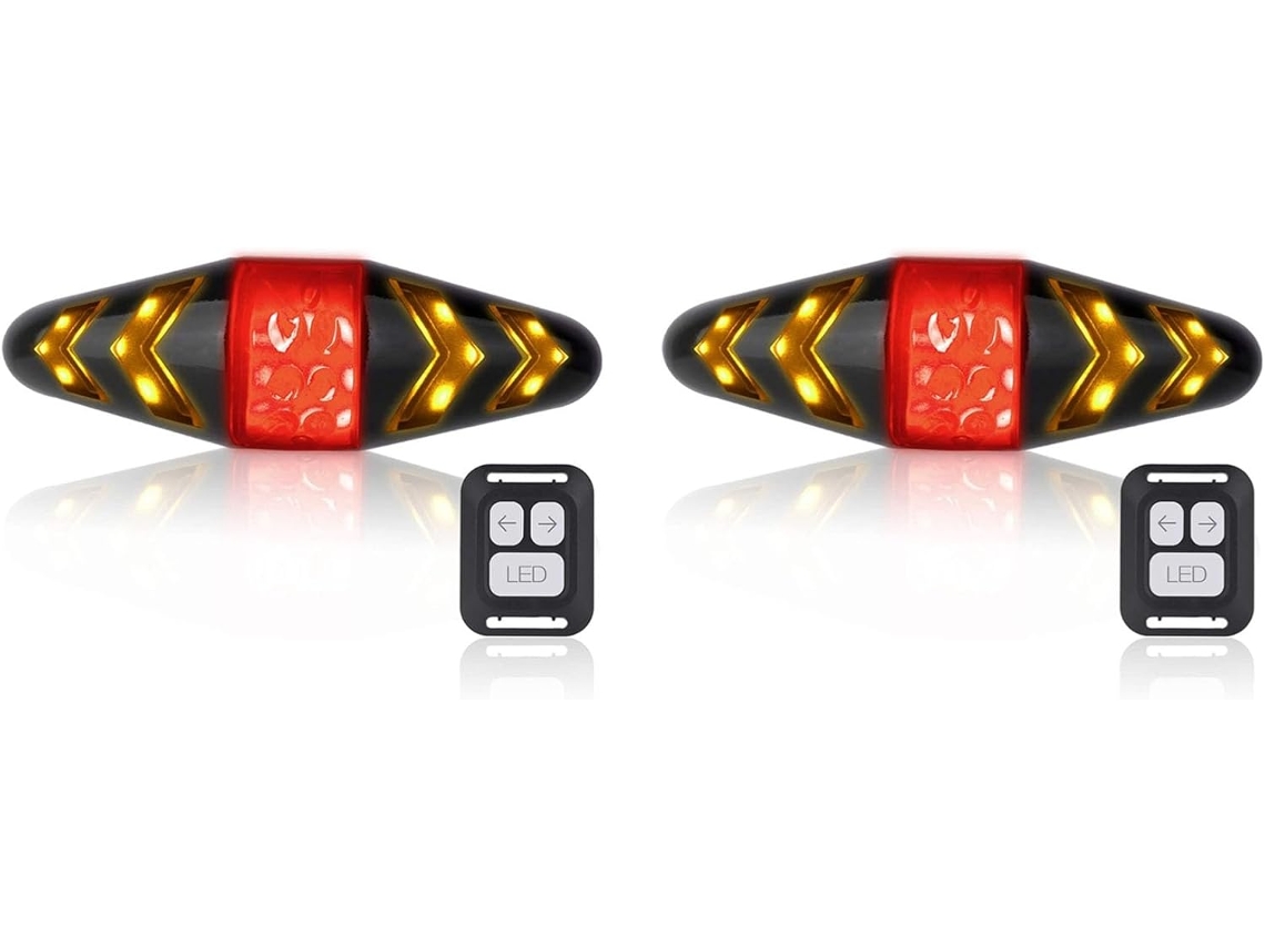 2 Luces Traseras Para Bicicleta Con Intermitentes, Led Recargables Ultrabrillantes De Advertencia De Seguridad