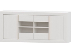 Aparador MUEBLAM Niza (Blanco - Melamina - 160x80x42 cm)