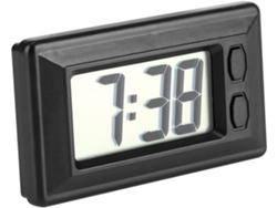 Reloj electrónico ultrafino con pantalla LCD digital para vehículos con tablero de instrumentos Nicecee