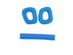 Almofadas de ouvido e faixa de cabeça de reposição para Logitech Série G Azul