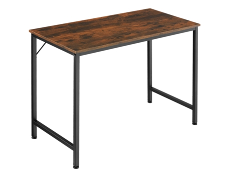 Escritorio De Oficina Jenkins TECTAKE (Madera Industrial Oscura - Conglomerado - 100 X 50 X 75,5 cm)