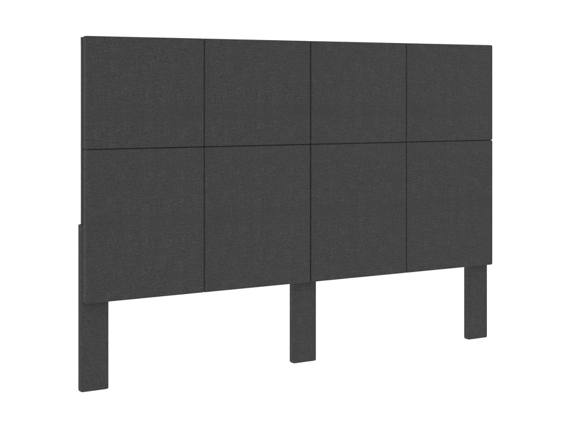 Cabecero De Tela Gris Oscuro 140x200 Cm
