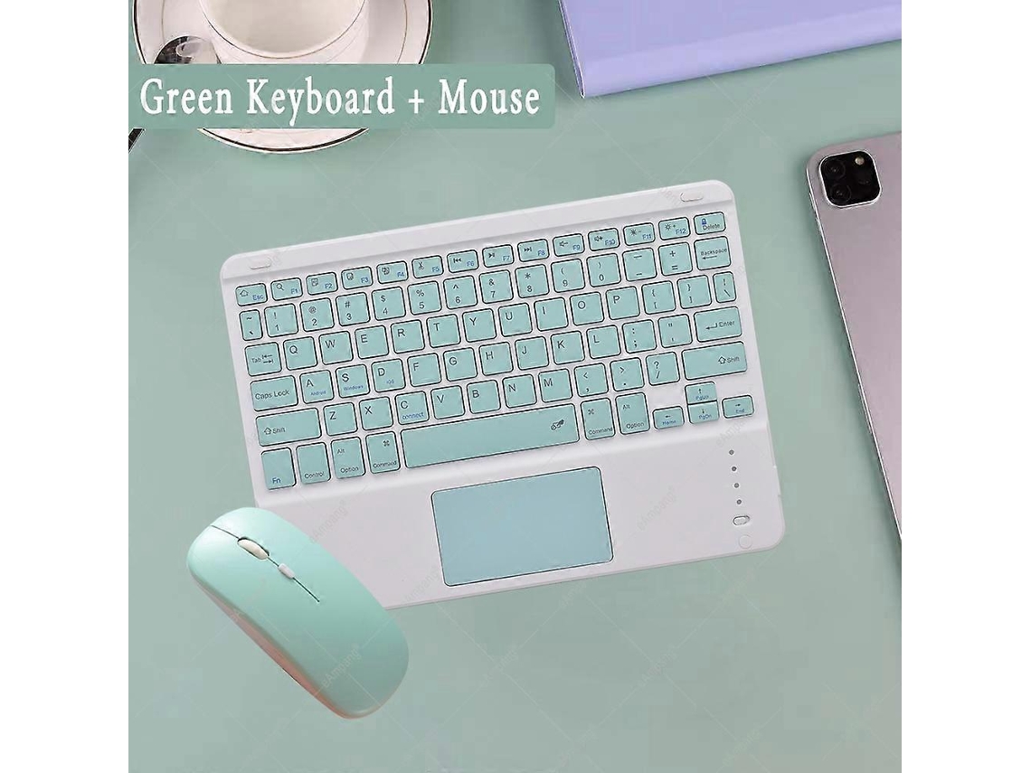 Teclado Bluetooth compatible con ruso, árabe, coreano y español para Android, Samsung, Windows, Apple, Mac y iPad. Everley891