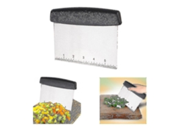 Rasqueta Y Cortador De Acero Inoxidable Con Mango Cómodo Para Pasteles, Masas Y Verduras