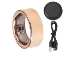 Anillo Inteligente Con Monitor De Salud, Bluetooth, Seguimiento Del Sueño, Temperatura, Ip68, Oro Rosa Recargable.
