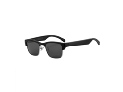 Gafas inteligentes Eifson Ky02, traducción de audio por Bluetooth con IA, lentes de sol polarizadas (plateadas)