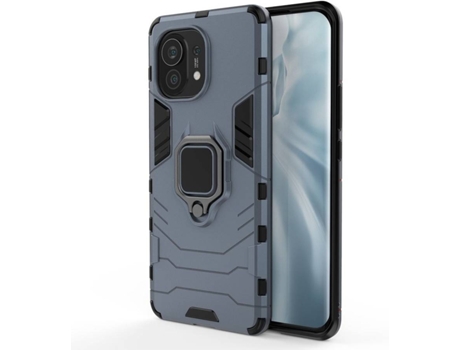 Funda Xiaomi Mi 11 LMOBILE Kickstand Tough Rugged (Azul)