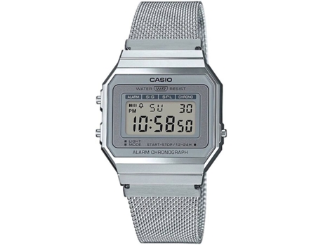 Reloj Digital CASIO Vintage Hombre (Acero y Resina - Plateado)