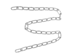 Cadena de acero inoxidable reforzada con grillete para anclaje, elevación y jardinería. Cadena Gokoco de acero inoxidable reforzada con grillete.