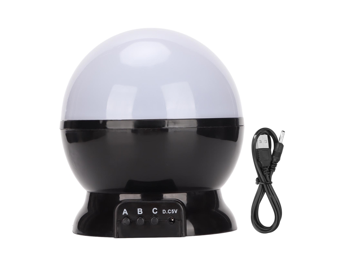 Projetor De Estrelas Multifuncional Com Rotação 360 Graus Luz Noturna Para Quarto De Bebê E Dormitório
