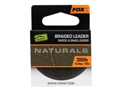 Linha Carpfishing Naturals Braided 20 M Prateado 50 Lbsfox International