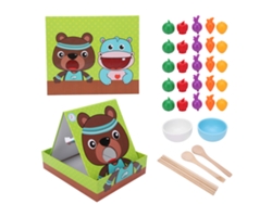 Ats-juego De Alimentación Simulada Con Cuchara Y Palillos Para Bebés Y Preescolares Juguete Educatsivo De Entrenamiento