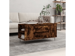 Mesa de centro fabricada con derivados de madera de roble ahumado HARLANV1