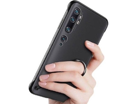 Funda Xiaomi Mi Note 10 Lite Naked Bumper Transparente y Negro