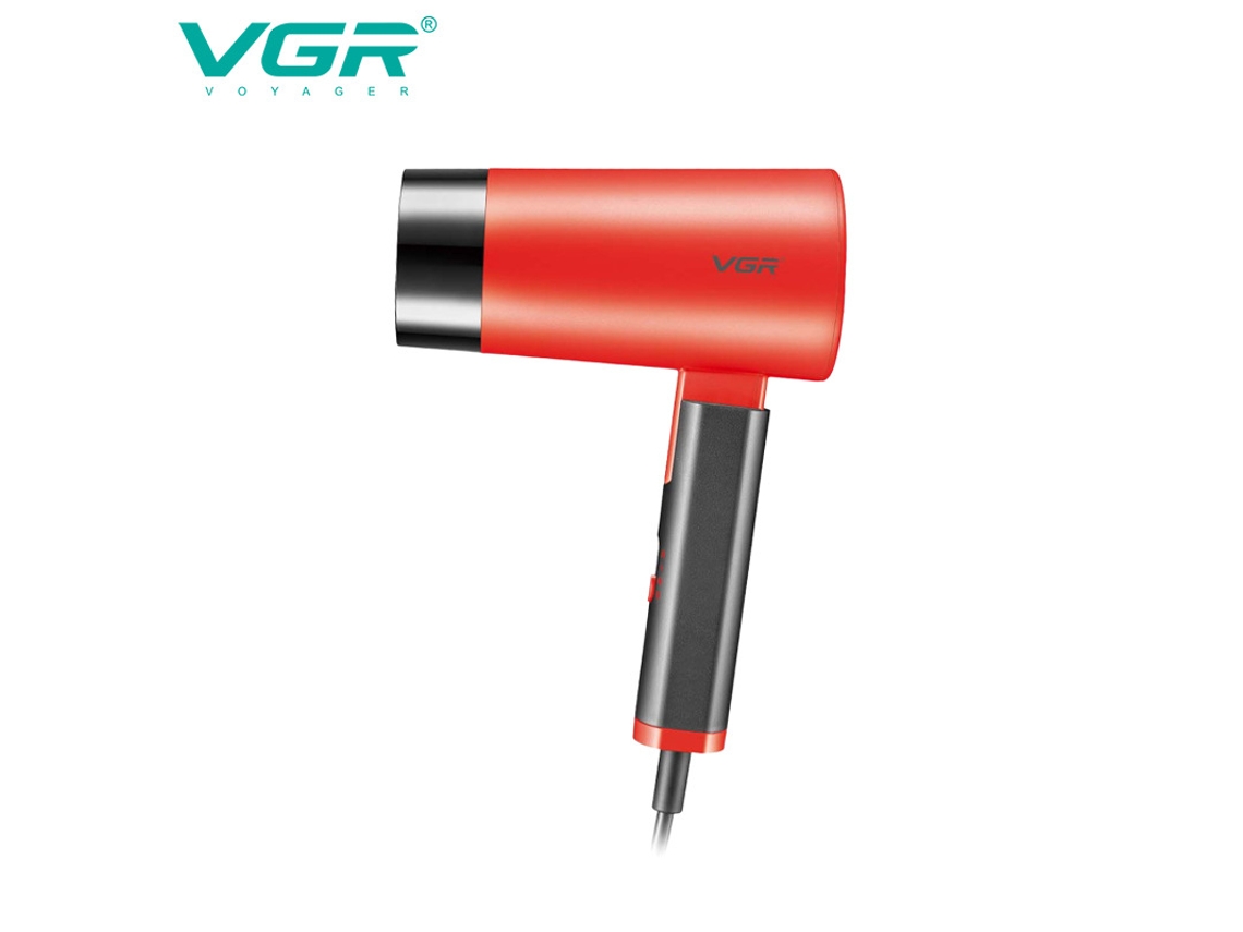 (rojo) Secador De Pelo Plegable Bajo Ruido Hotel Residencia Estudiantil Frío Y Caliente Viento Soplador De Viento
