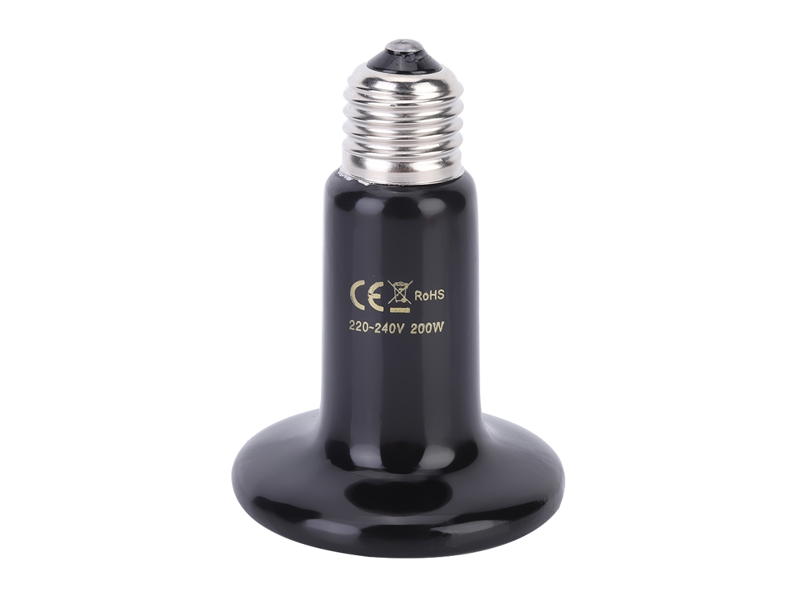 Lámpara De Calefacción Cerámica E27 Para Reptiles Y Mascotas Luz Infrarroja 220v-240v